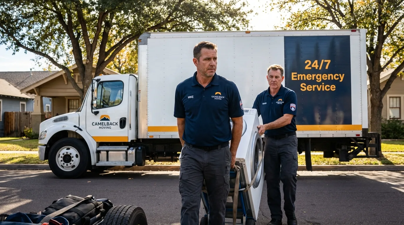 CamelBack Moving crew loading furniture in Sonora, TX